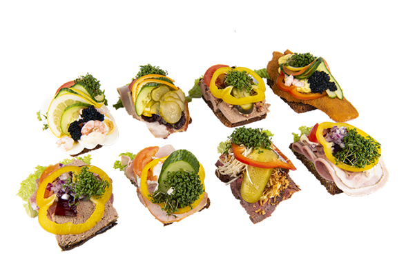 Højtbelagt smørrebrød